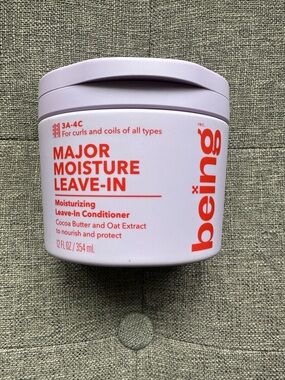 Being Haircare major moisture smoothing leave-in conditioner for curls coils